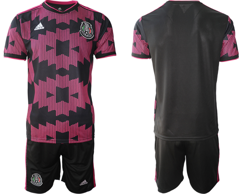 Men 2020-2021 Season National team Mexico home black Soccer Jersey->mexico jersey->Soccer Country Jersey